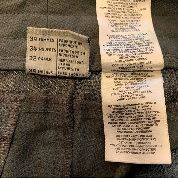 Columbia Omni-heat Titanium Active Hiking Pants Cargo style low rise - Picture 16 of 16